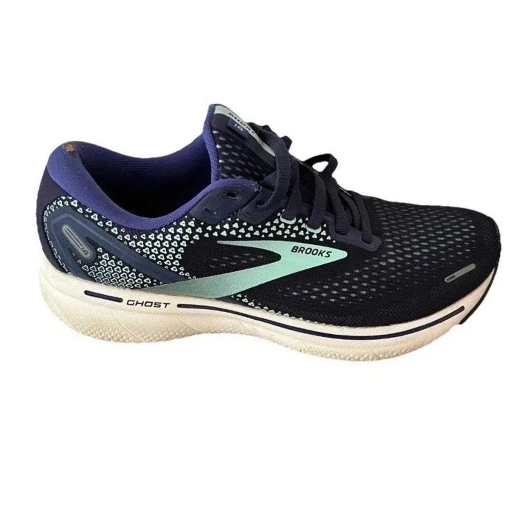 Brooks Ghost 14 Womens Size 9 Blue Cushioned Running Shoes 1203561B446